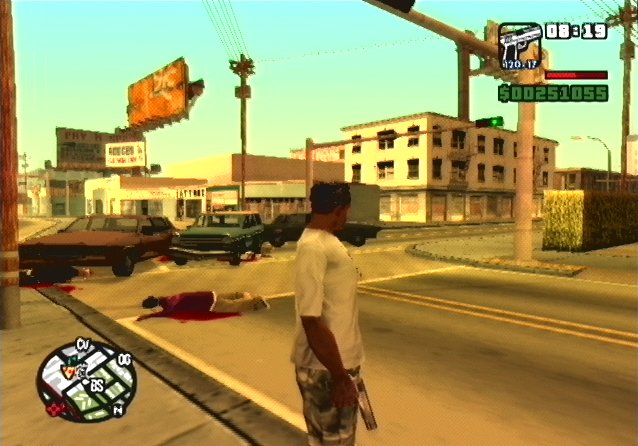 C.J en train de tuer des gens lol! - Jeux vid�o - Gta san andreas - la gal...